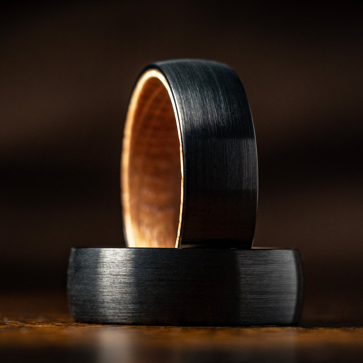 Oak X Black Tungsten Ring