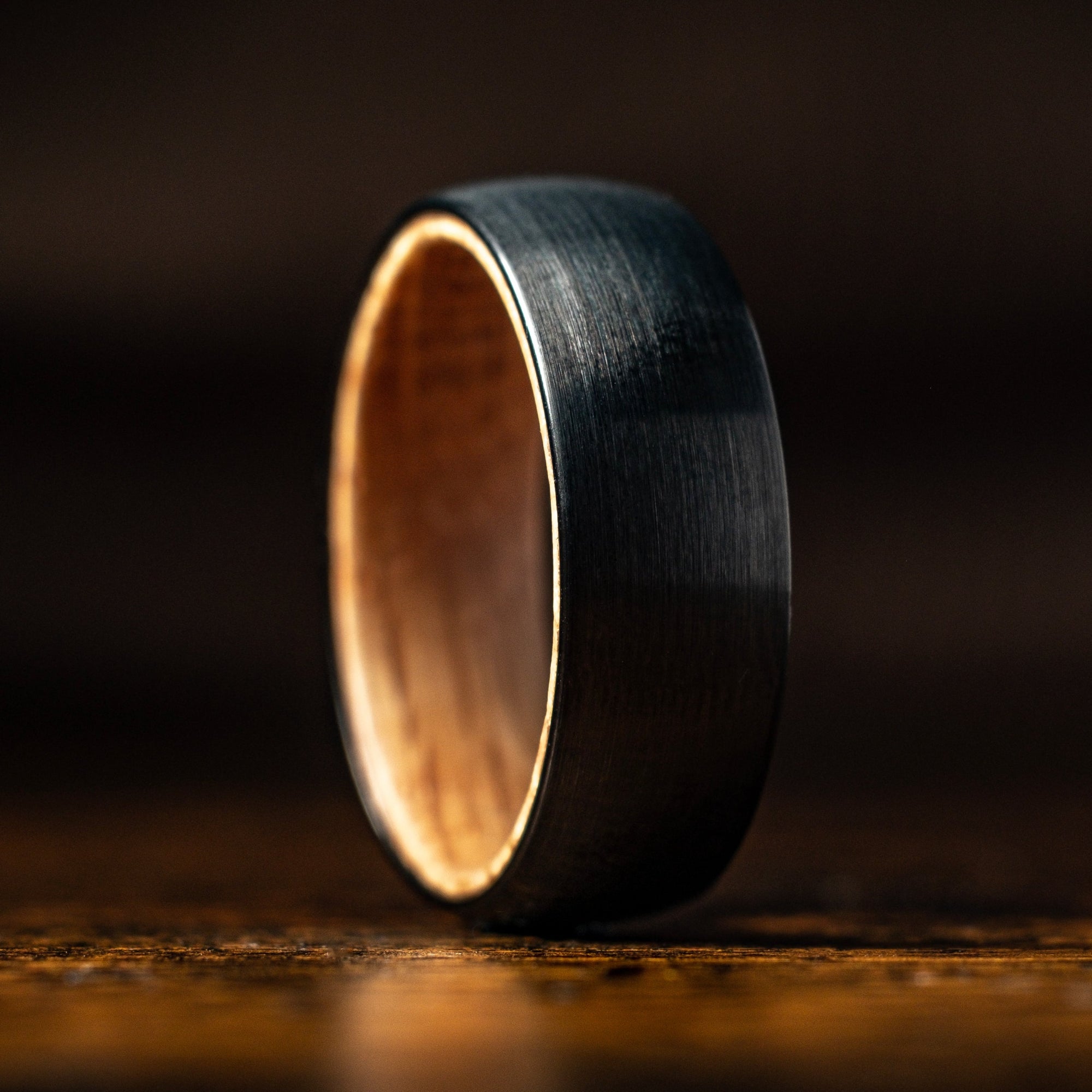 Oak X Black Tungsten Ring