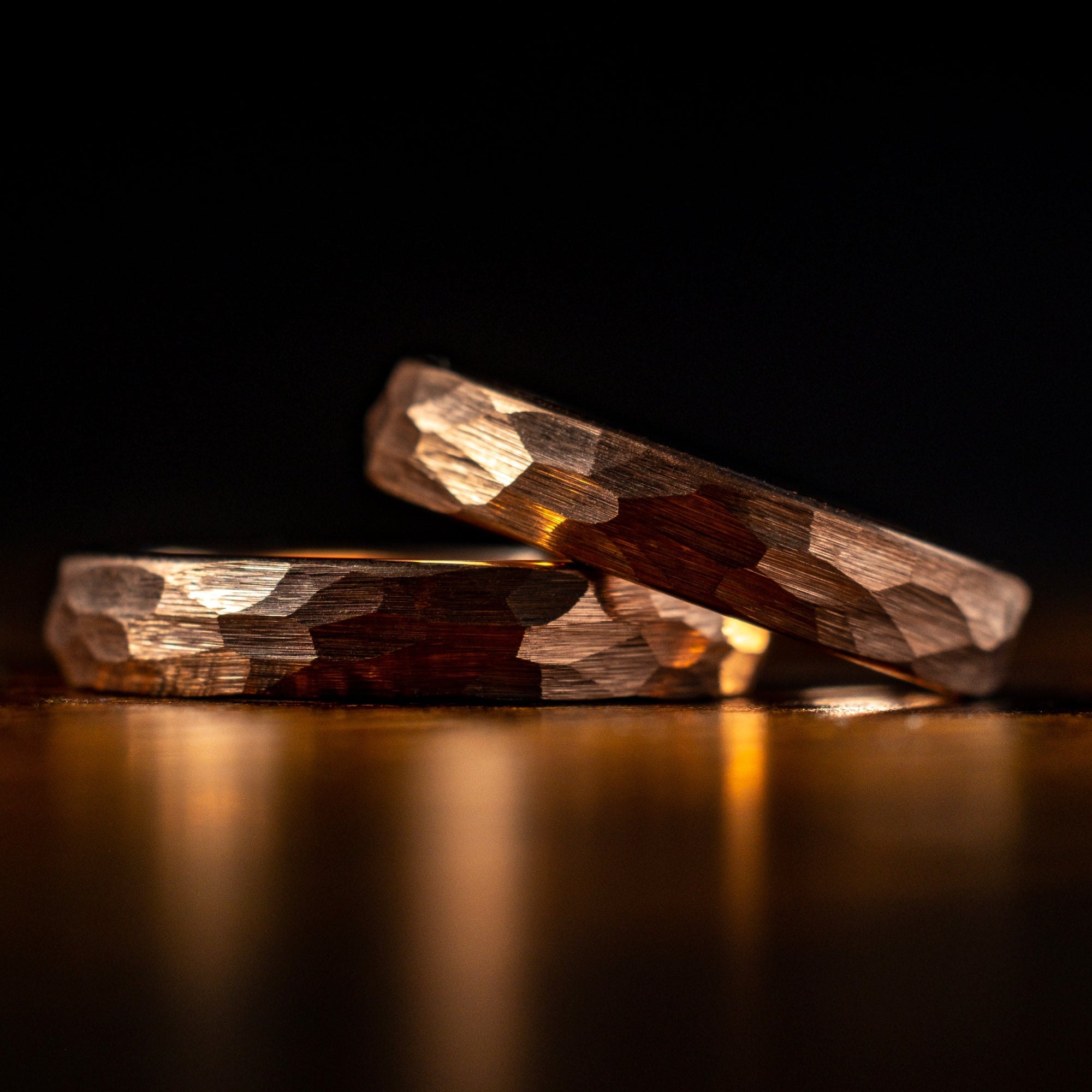 Hammered Rose Gold Ring