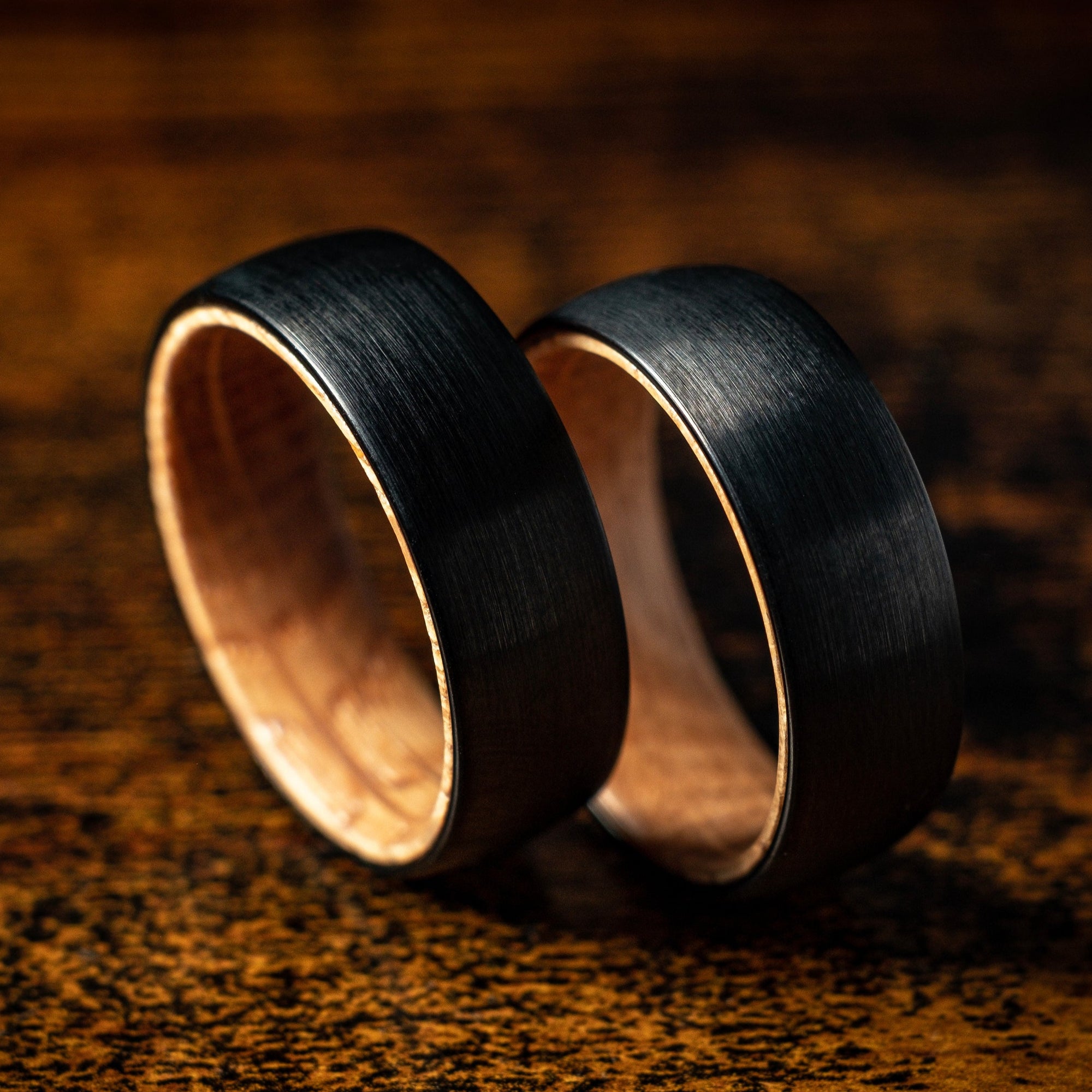 Oak X Black Tungsten Ring