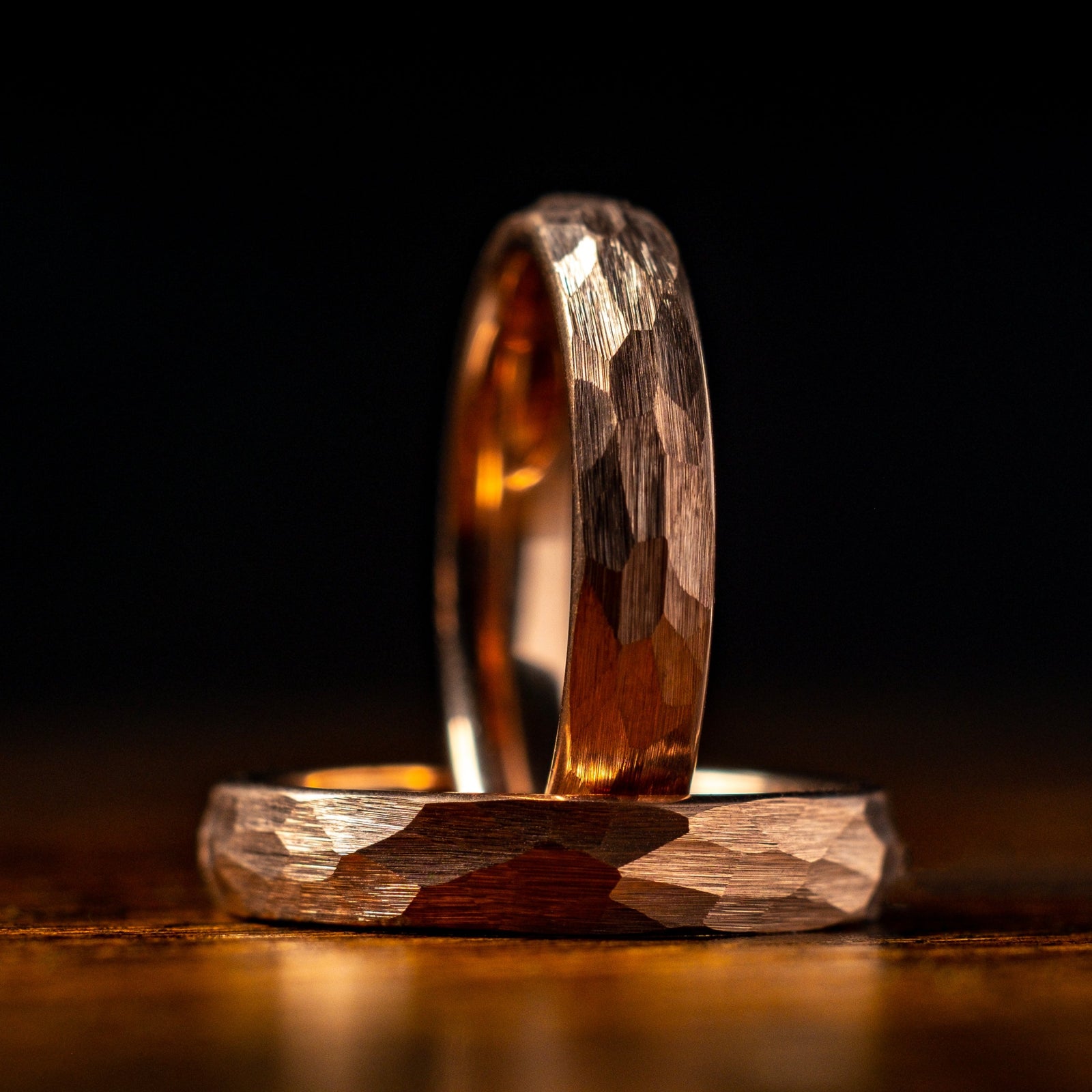 Hammered Rose Gold Ring